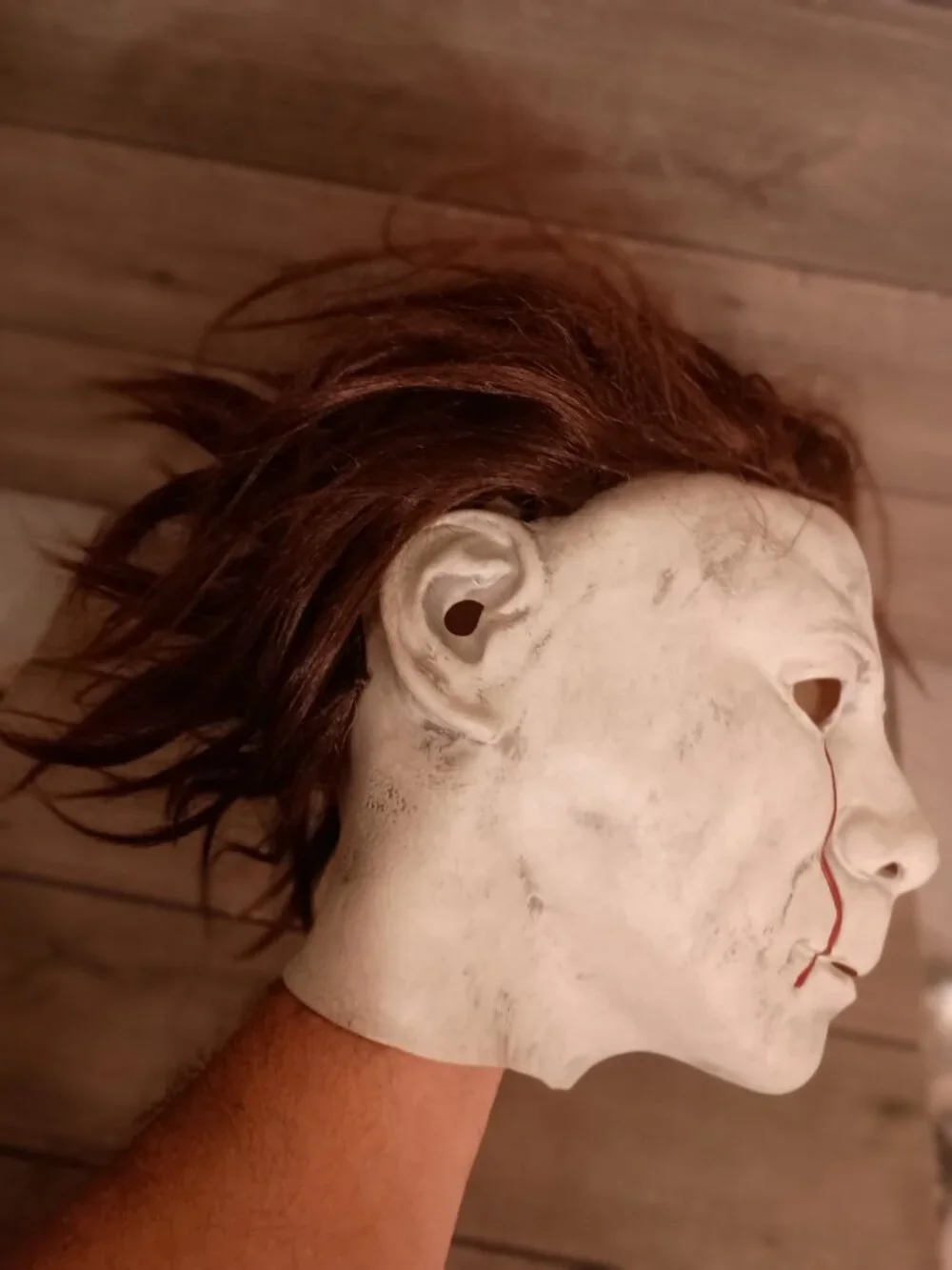 Halloween II Michael Myers Latex Halloween Mask Blood Tears Universal Studios